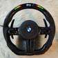 Sides Alcantara  and alcantara Airbag cover Carbon Fiber with Led  Steering Wheel For BMW F87,F10,F30,F20,F80 And F Series