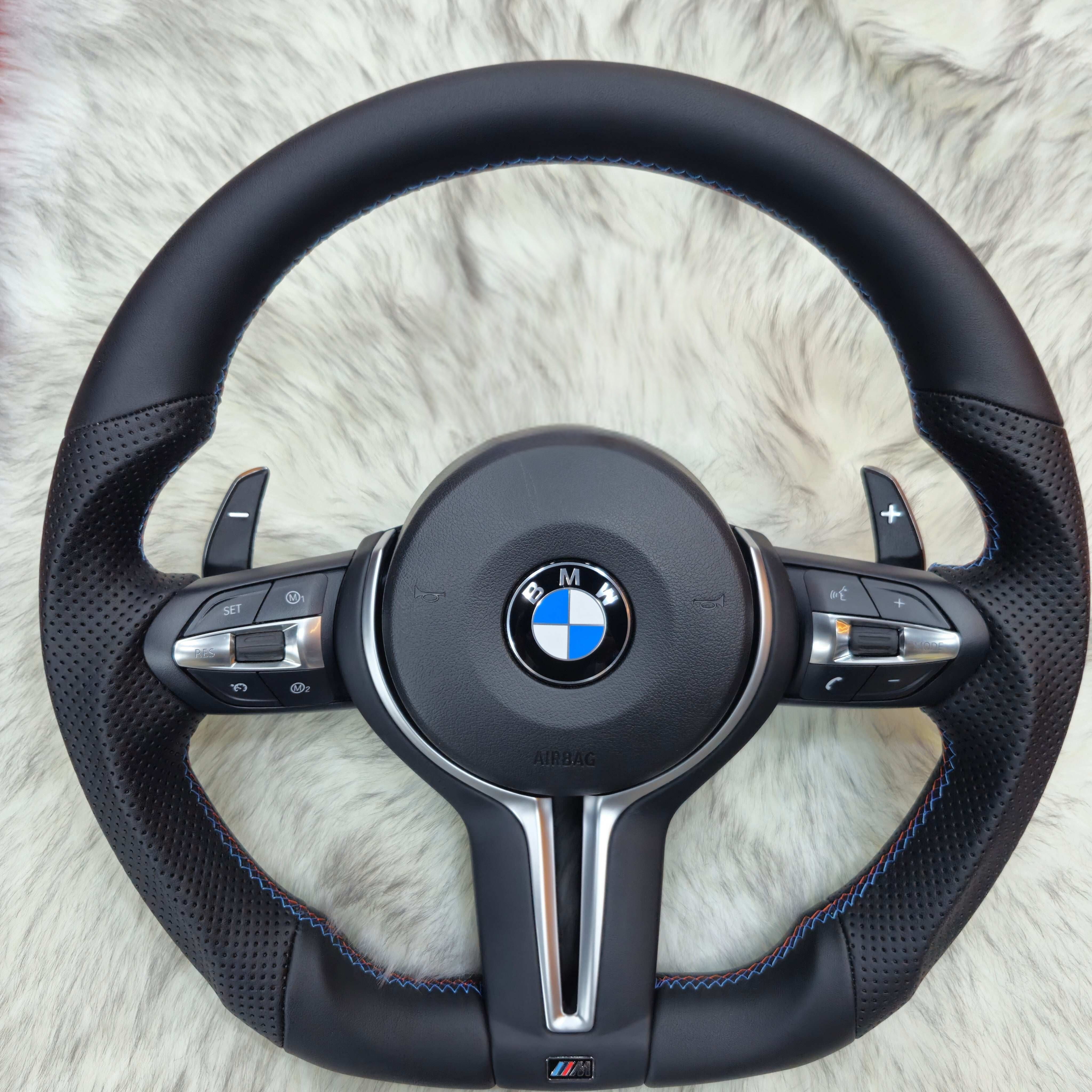 Perforated Nappa Leather with Silver Trim for BMW F Series