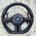 Customized Nappa Leather with Black Trim Steering Wheel For BMW F Series