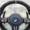 Carbon Fiber with Silver Trim Steering Wheel For BMW F Series