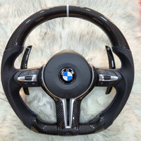 Carbon Fiber with Silver Trim Steering Wheel For BMW F Series