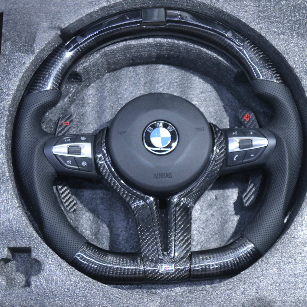 Carbon Fiber G Series Paddle Shifters Style with Led  Steering Wheel For BMW Series