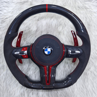 Carbon Fiber with Alcantara Red Carbon Trim Steering wheel For BMW F Series