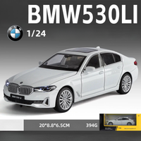 1:24 Genuine Authorized BMW 5 Series 530Li Diecast Model Car  With Custom License Plate