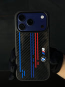 BMW M Glass Carbon Look Fiber Case
