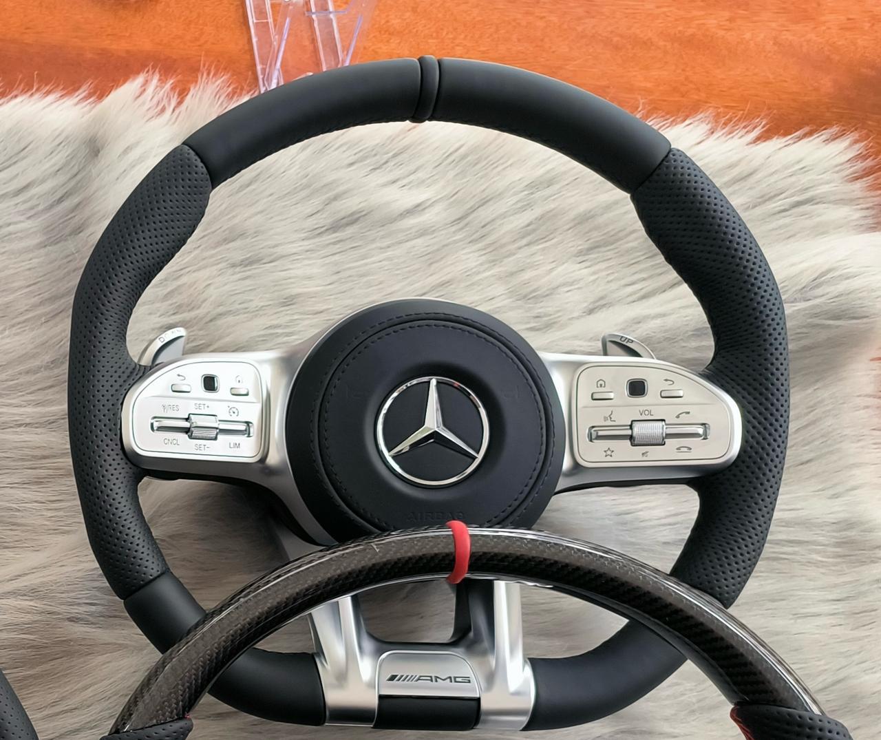 Leather Steering Wheel For Mercedes Benz