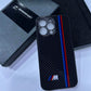 BMW M Glass Carbon Look Fiber Case